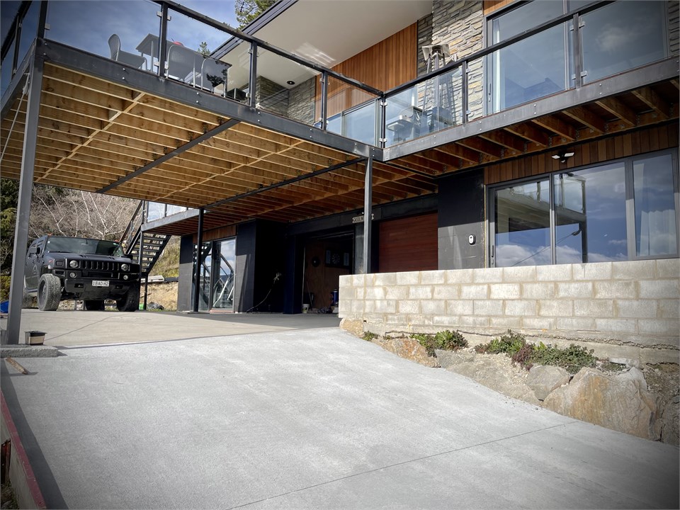 The parking space in front of the unit