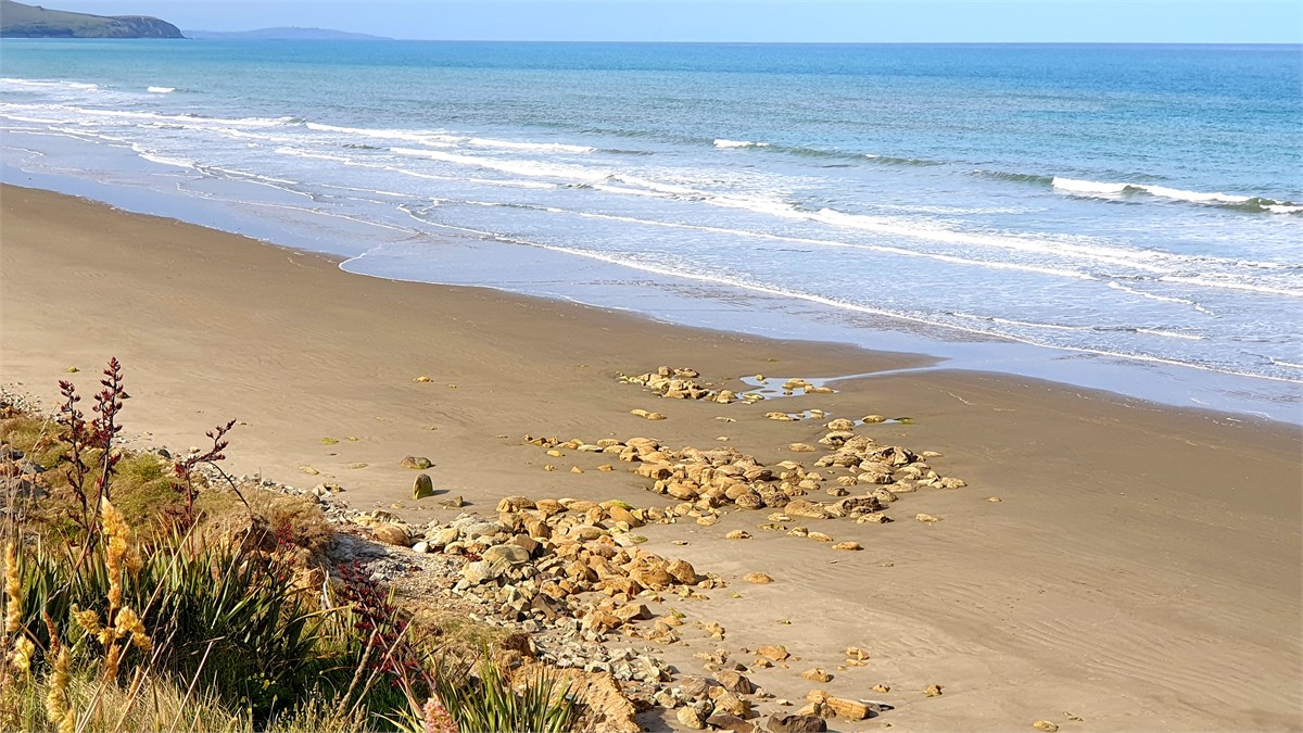 Hampden  Beach lookout seat to the north