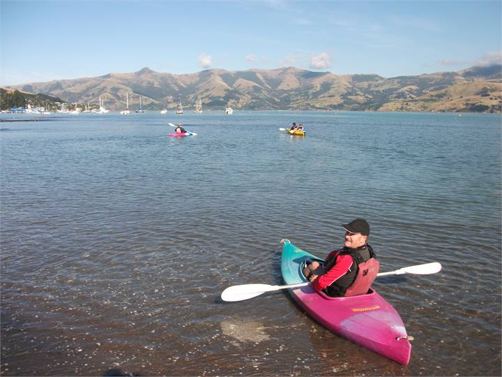 Hire a kayak!Great way to see Akaroa from the wate