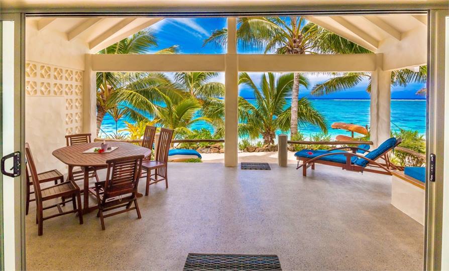 Villa view to the Ocean Beachfront...