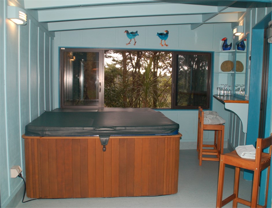 Spa house with spa pool