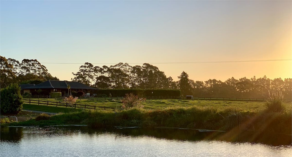 View over Heaven's Rest from pond