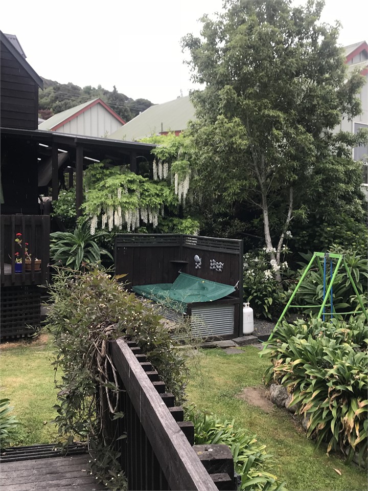 A view looking back from bridge