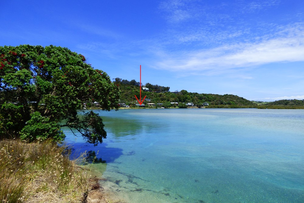 Looking back at house