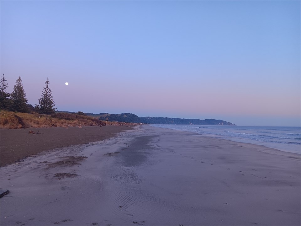 Ohope Beach full moon
