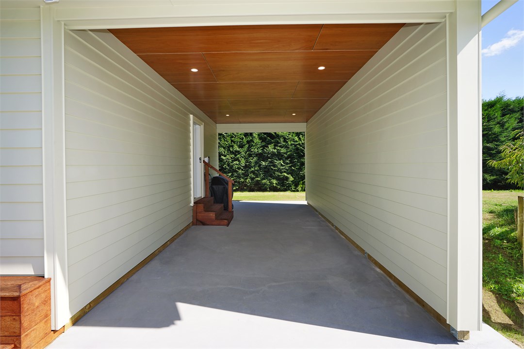 Carport with EV charger