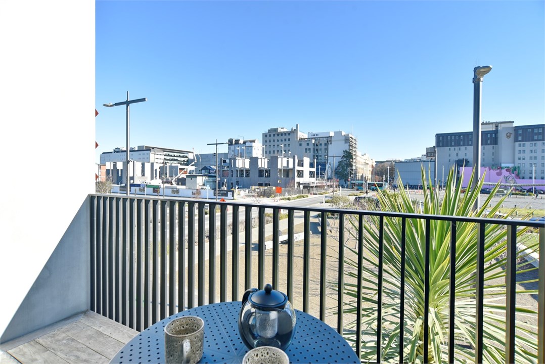 Seating area on the balcony