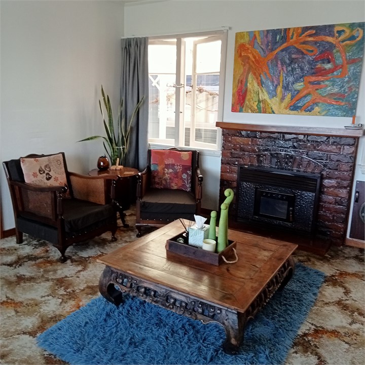 Lounge  - note fire place is not in working order