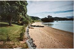 Beach in front of Cedar Cottage