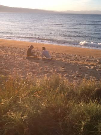 The gorgeous beach at low tide