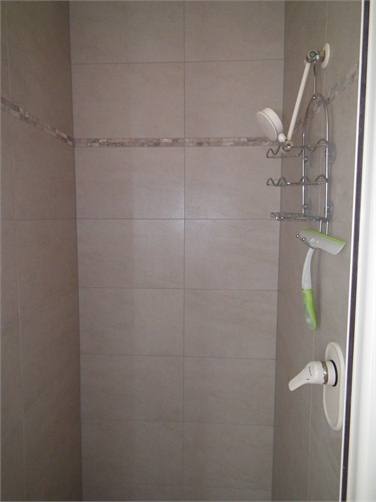 Shower in bathroom
