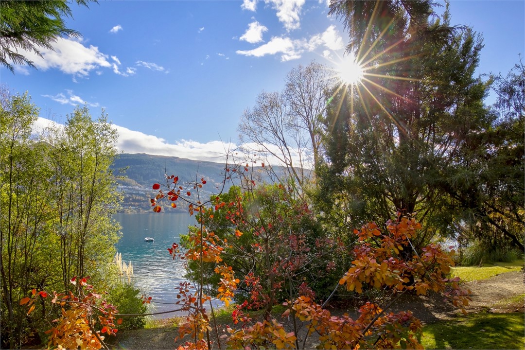Walkway at bottom of property