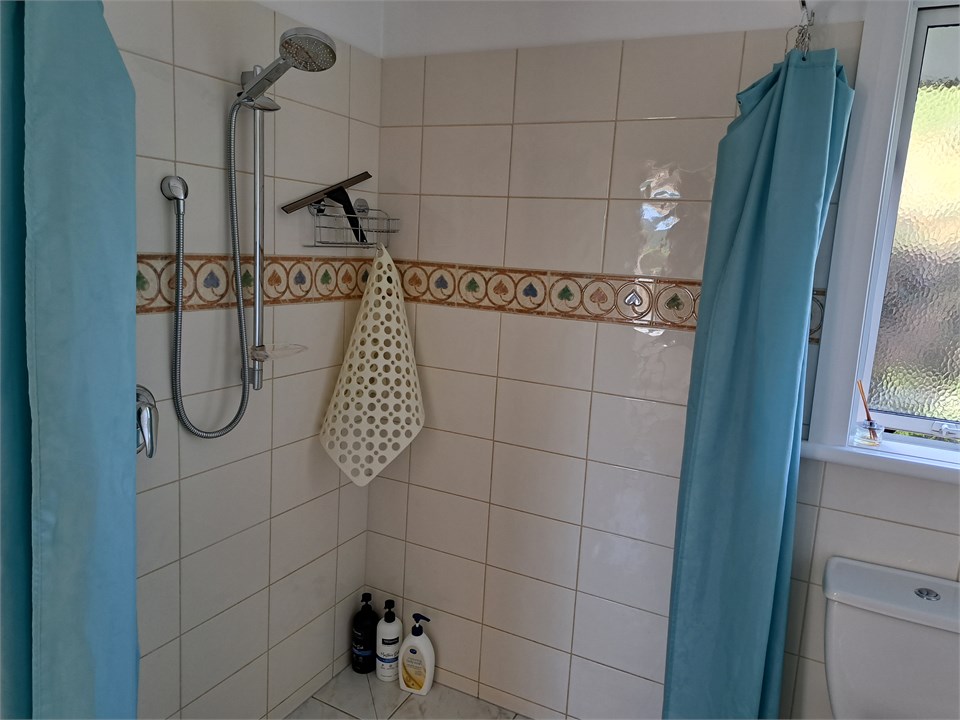 Large walk in shower room