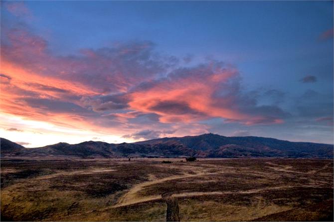 Sunset over The Leaning Rock