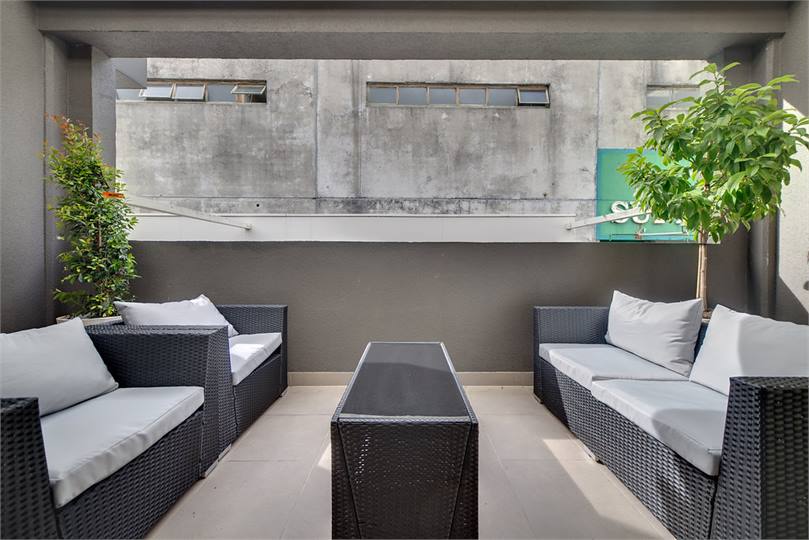 Courtyard with maximum privacy