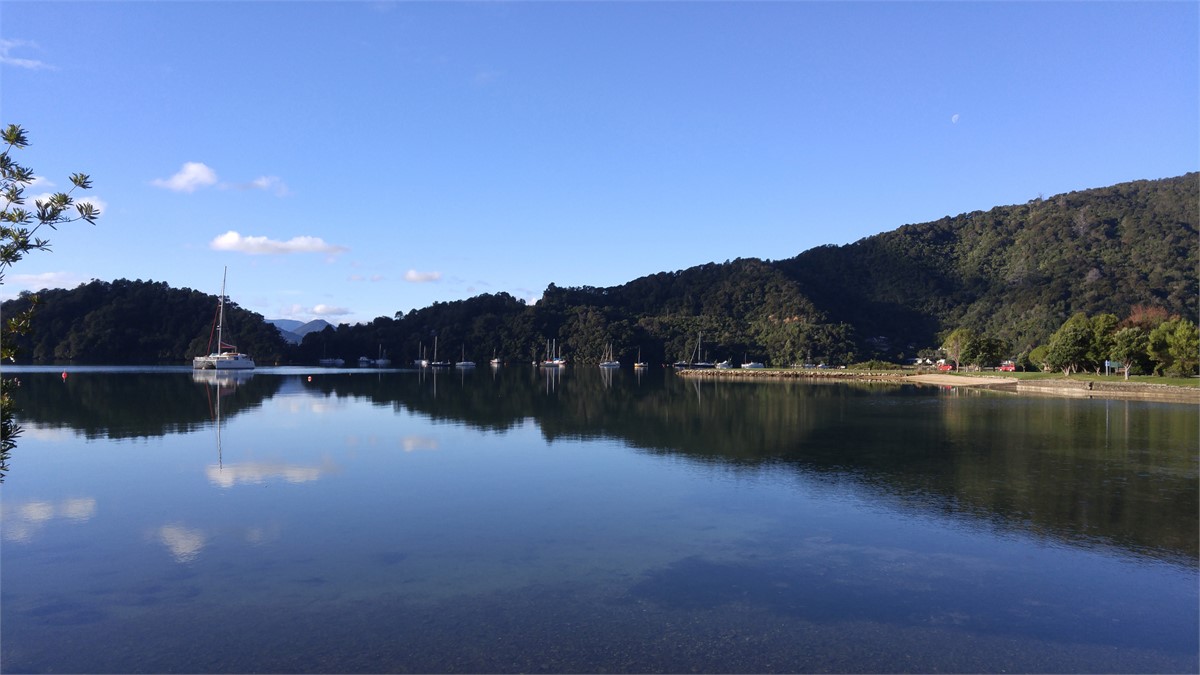 View from jetty to northern side of beach