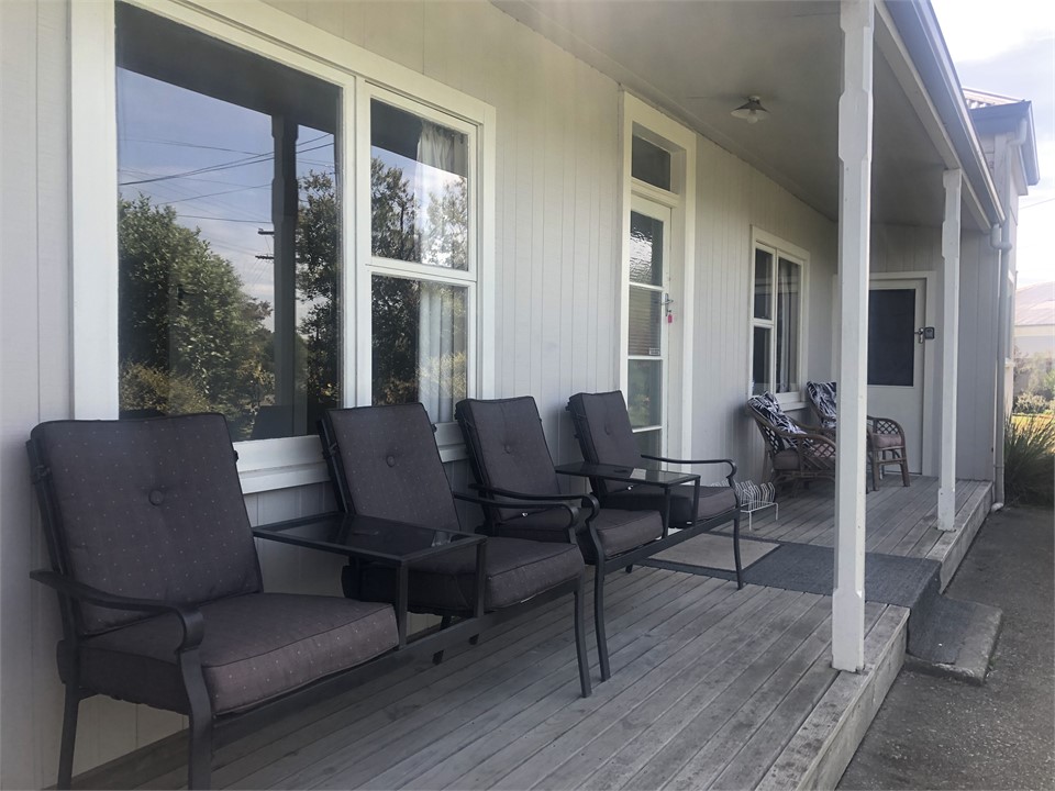 Enjoy the morning sun on the front veranda