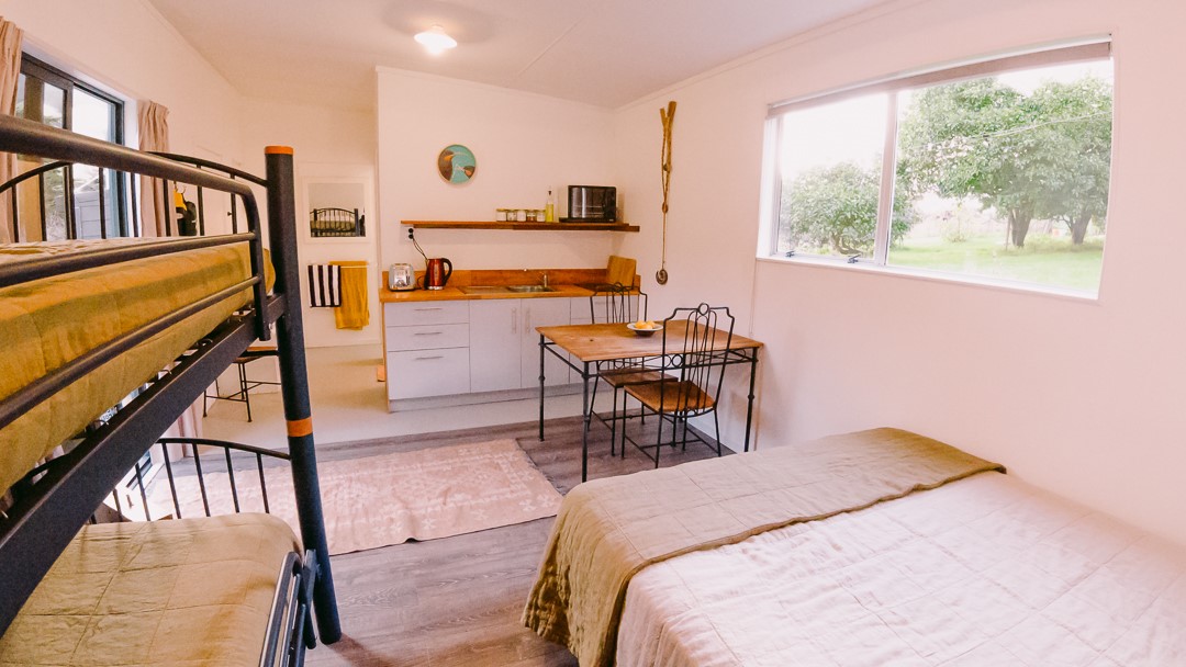 King Size bed  and single bunks