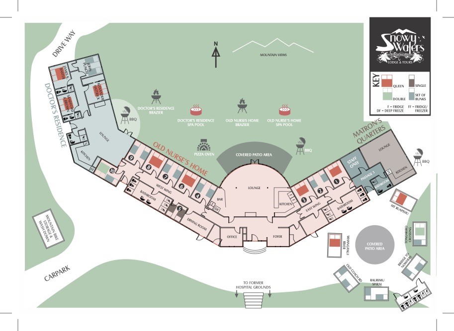 Snowy Waters Lodge building plan