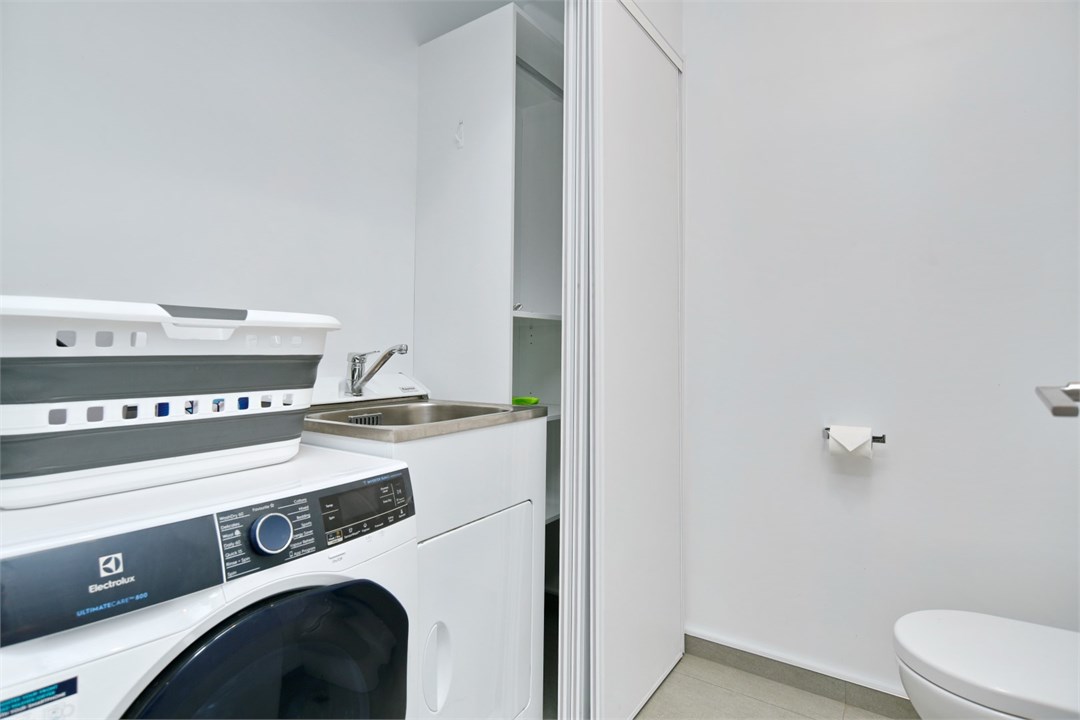 Laundry area and separate toilet