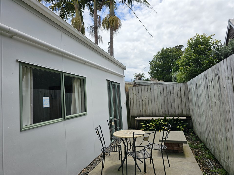 Private patio off master bedroom