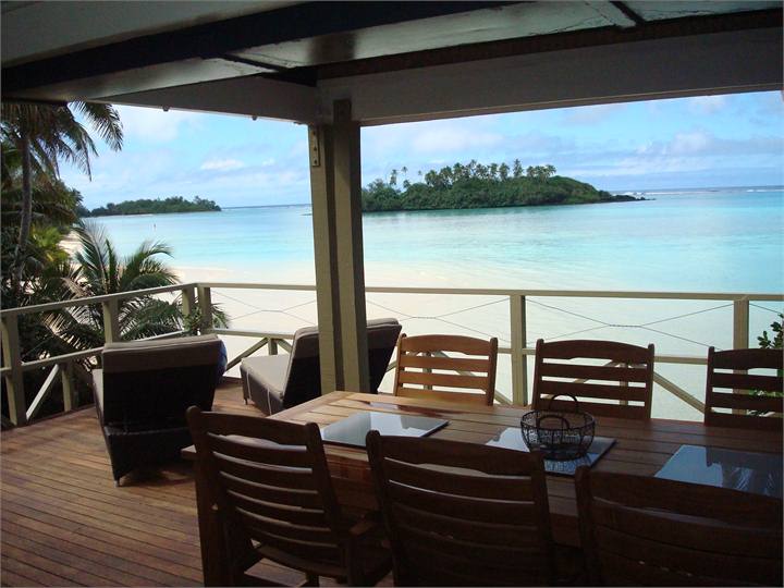 Views out to the lagoon and islands