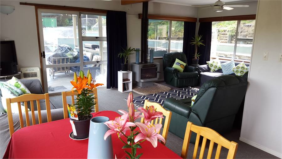 Inside dining area and lounge