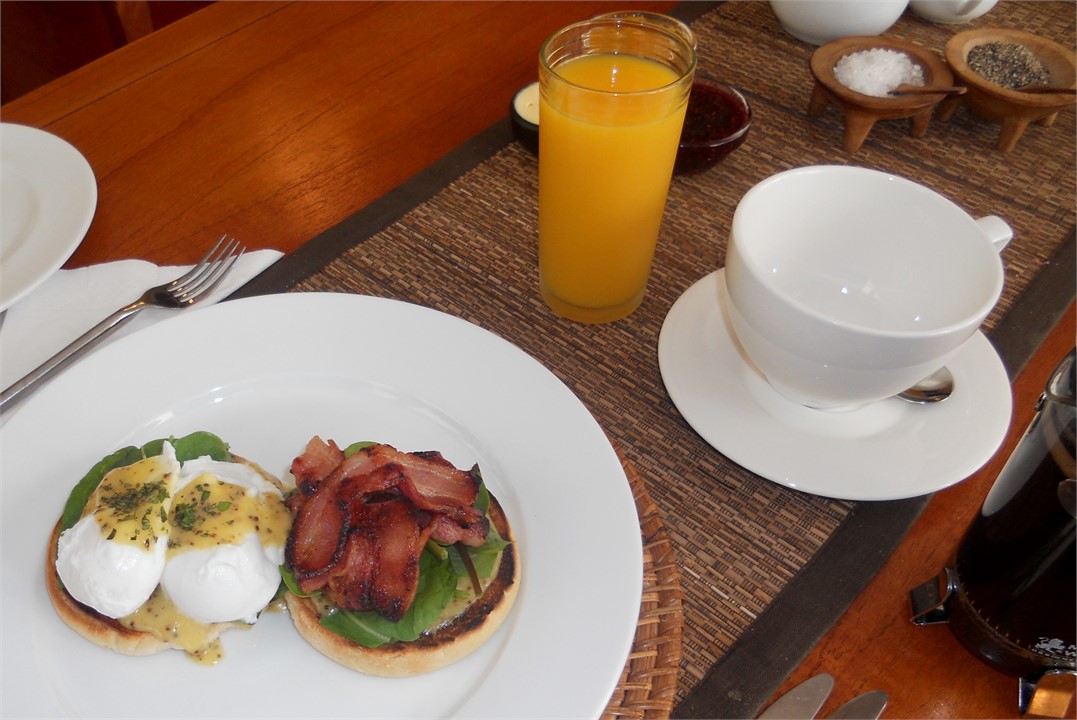 Breakfast is available from our chef at $20 per he