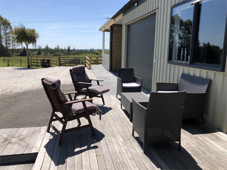 North facing sun deck and plenty of parking