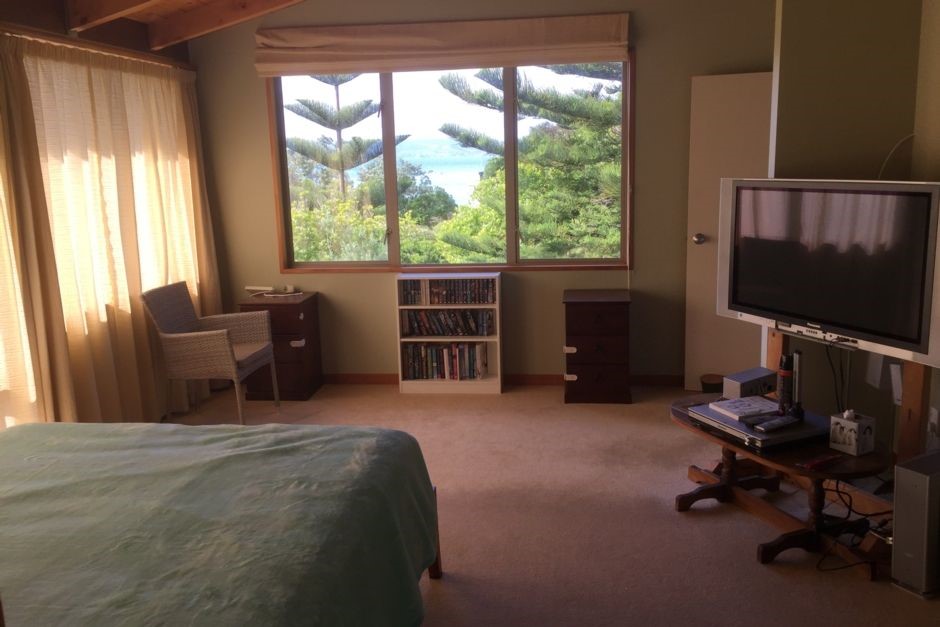Master Bedroom with Bush & sea outlook