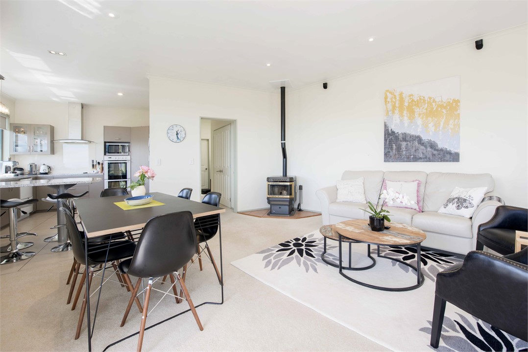 Open Living, Dinning & Kitchen area