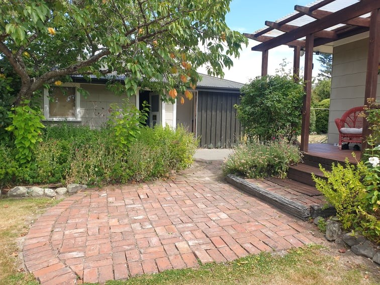 Paths and paved entryway