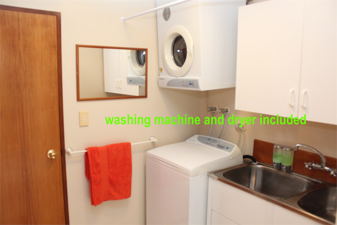 washing machine & dryer included