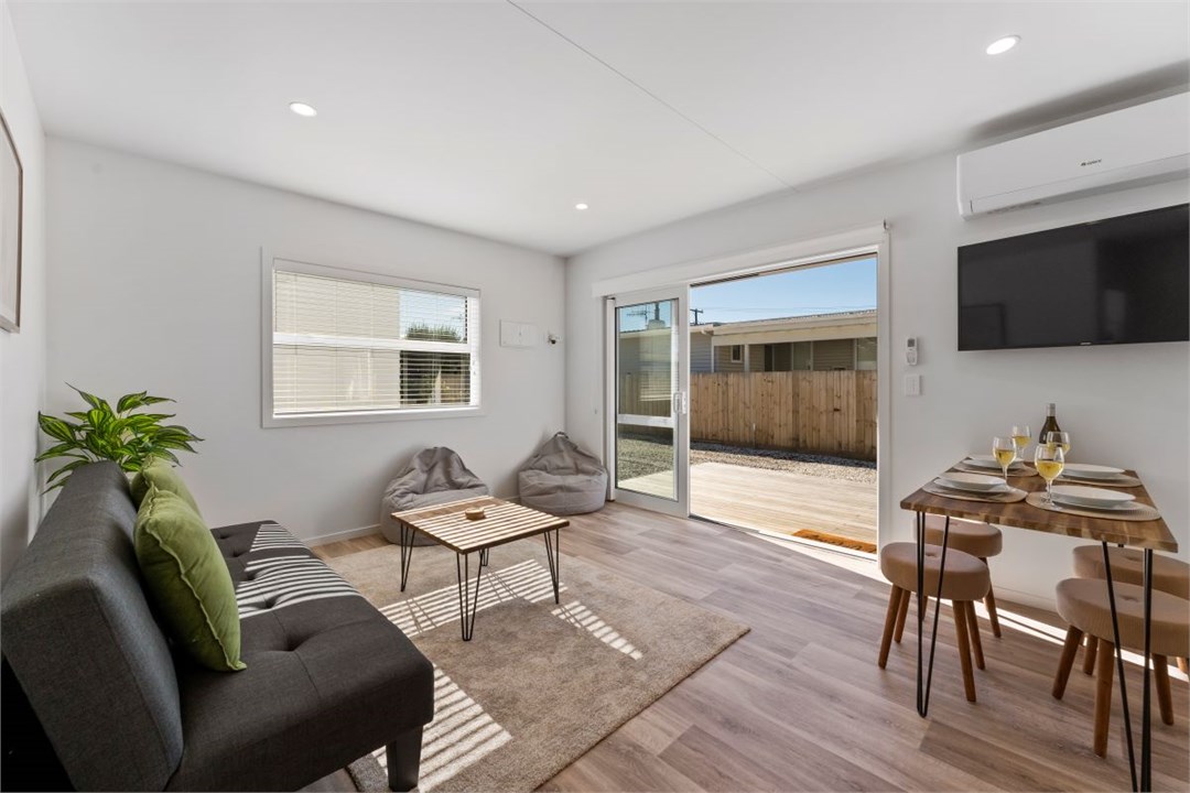 Open plan living area with indoor/outdoor flow