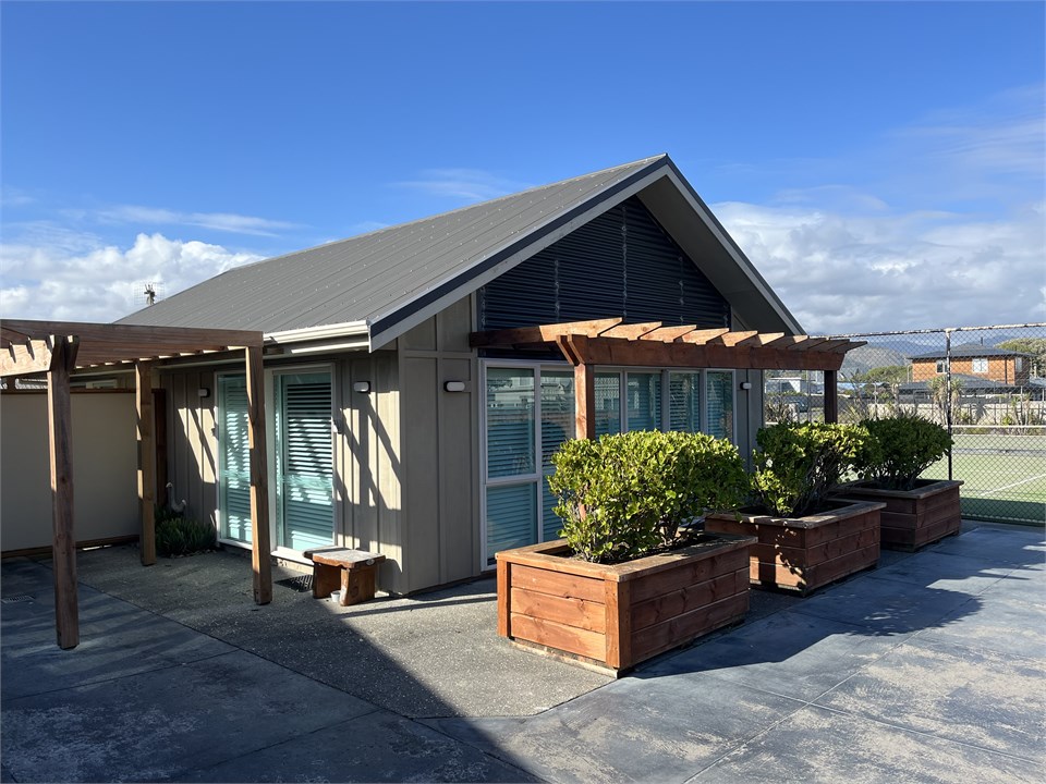 Tennis Pavilion and tennis court