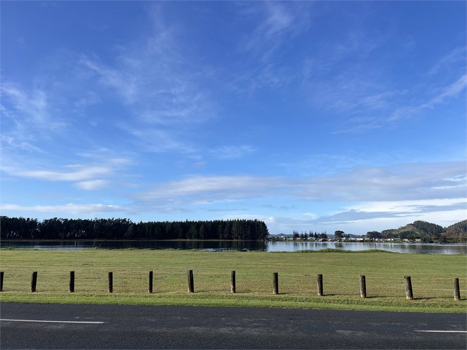 Reserve and estuary across the road