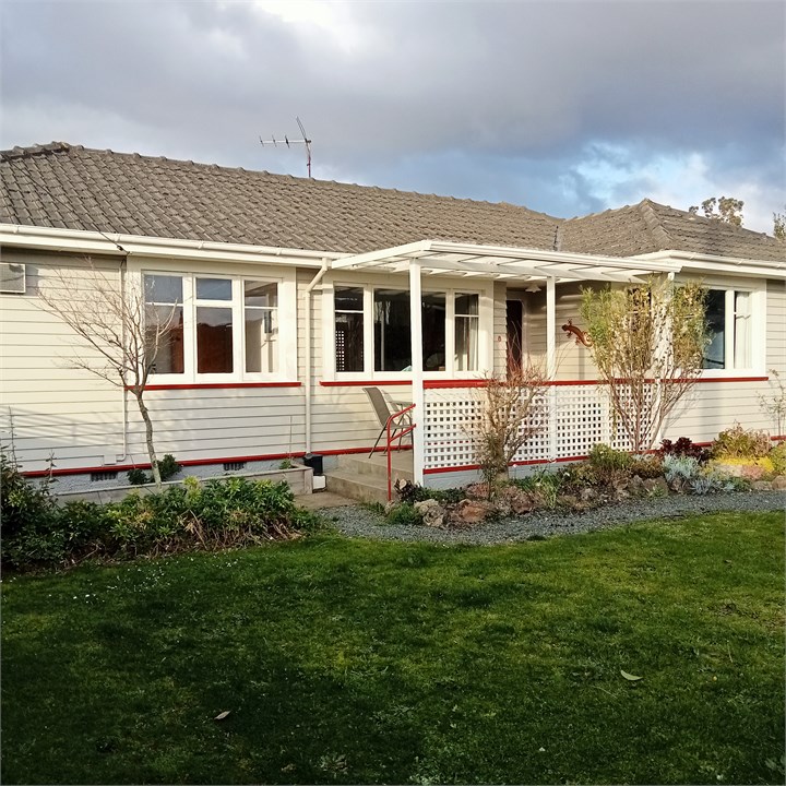 Front of house from garden