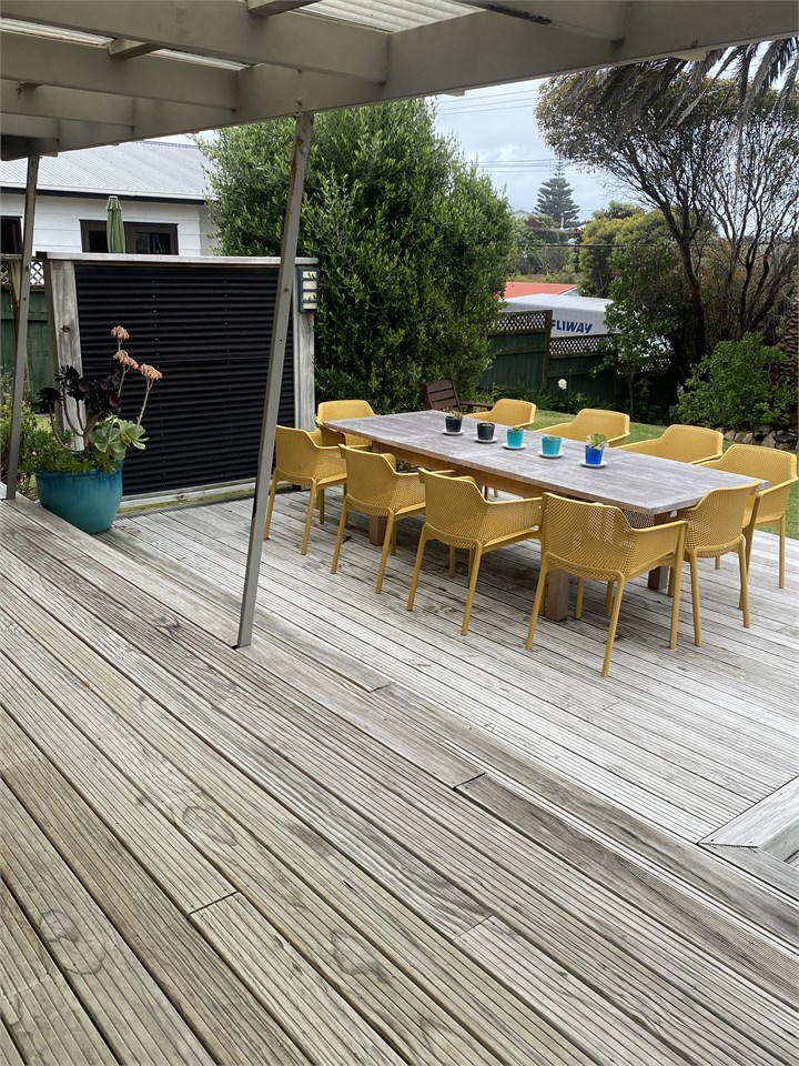 Outdoor dining area/deck