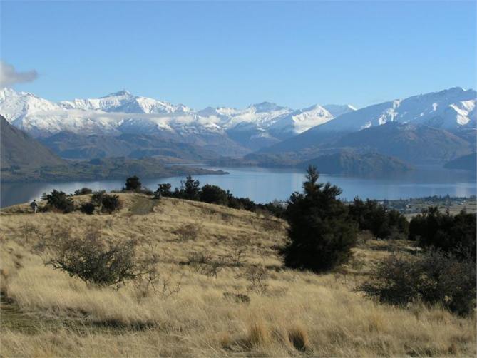 Lake Wanaka from top Mt Iron