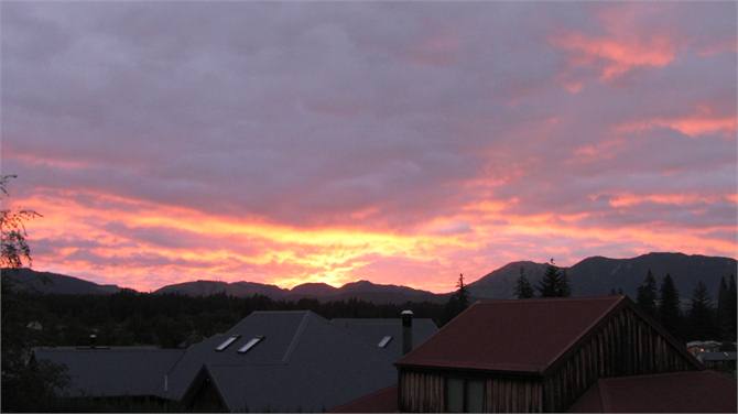 Sunrise from the deck