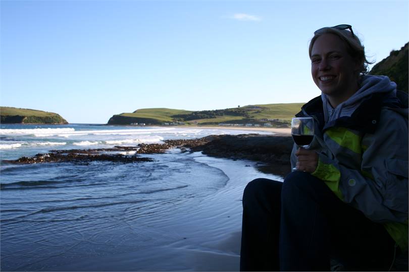 Relaxing and waiting on Yellow Eyed Penquins