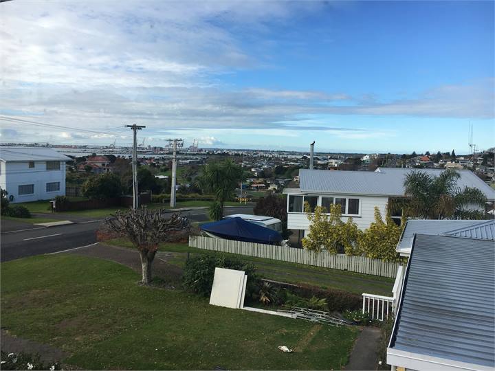 View to Port of Tauranga and Airport