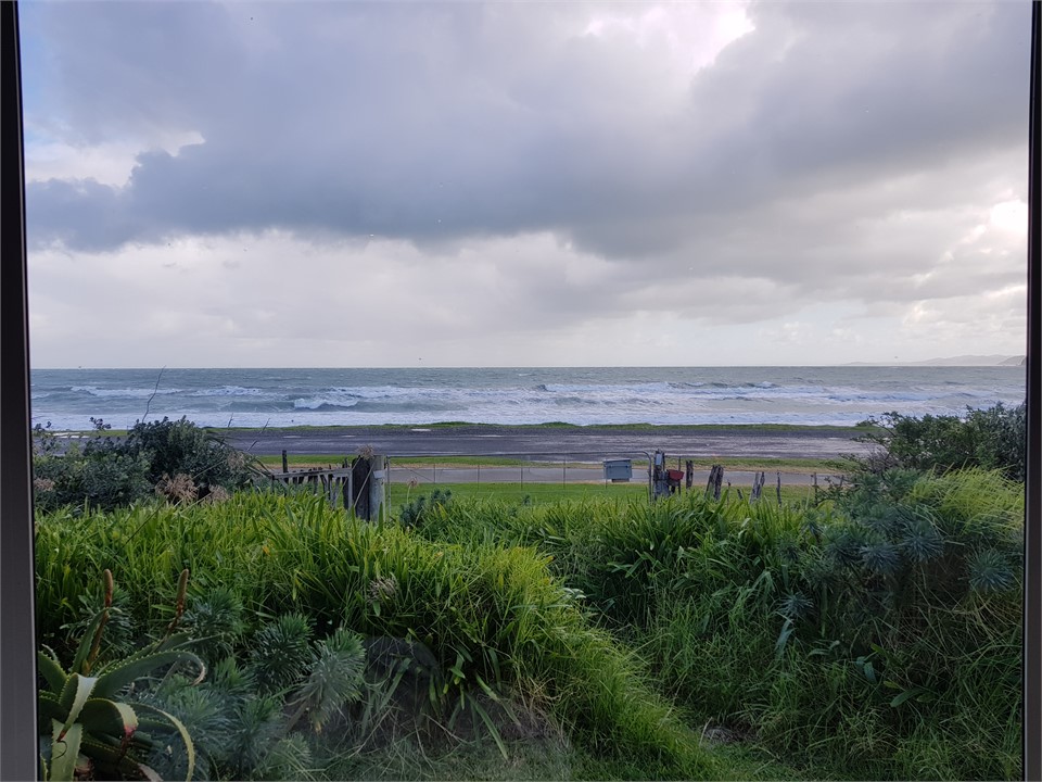 Path to the beach at the front