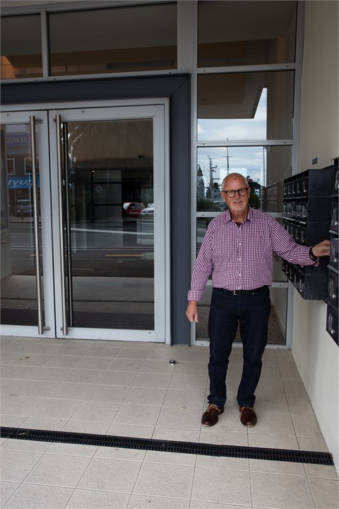 Swipe card to gain entrance.