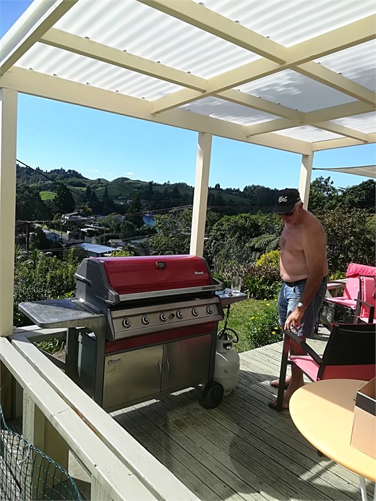 Barbeque under cover