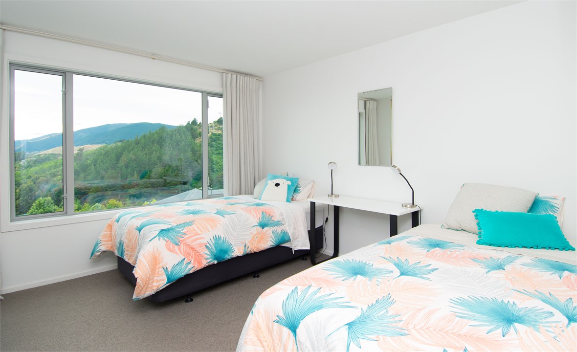 Third bedroom with two comfortable king singles