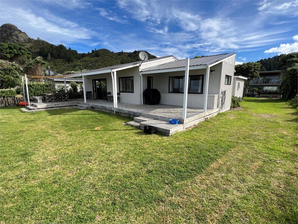 Beach side of property