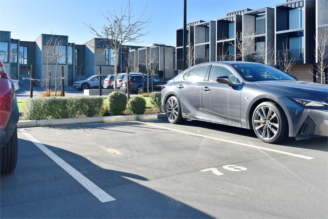 Parking space for the property