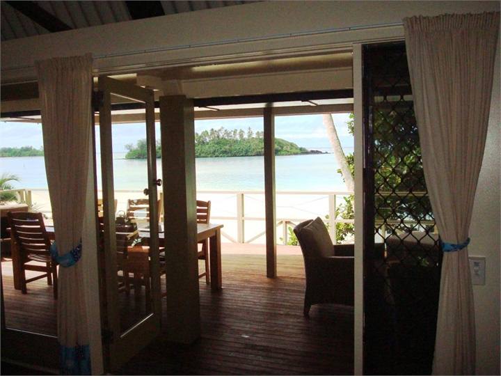 Views out to the lagoon and islands