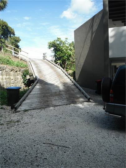 Drive way from parking area